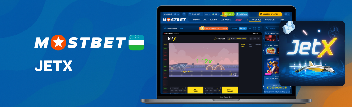 Mostbet JetX pul tikish o‘yini