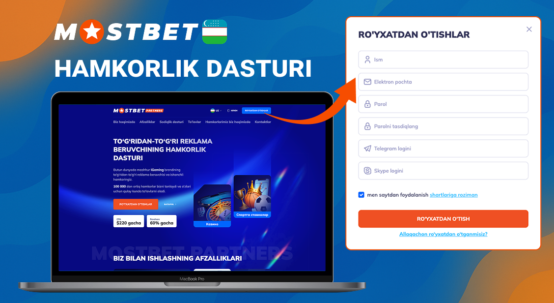 Mostbet hamkorlik va daromad