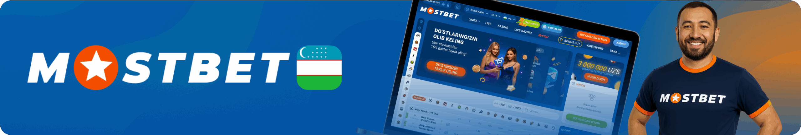 Mostbet O'zbekiston sport tikish