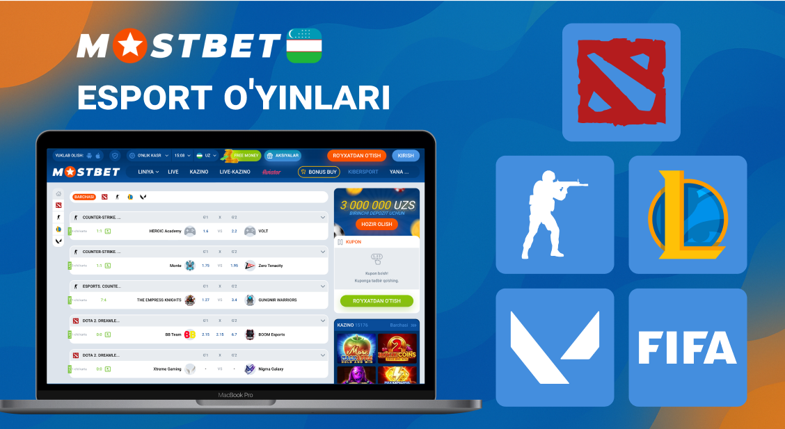 Mostbet eSport O’yinlari Va Tikish